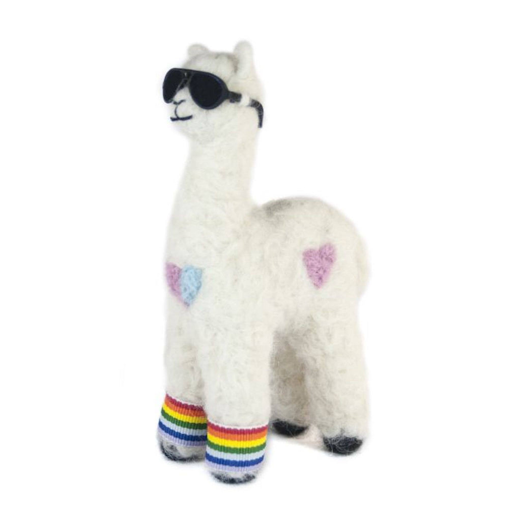 Cool Cria Huacaya - Artisan Hand-Felted Alpaca Sculpture