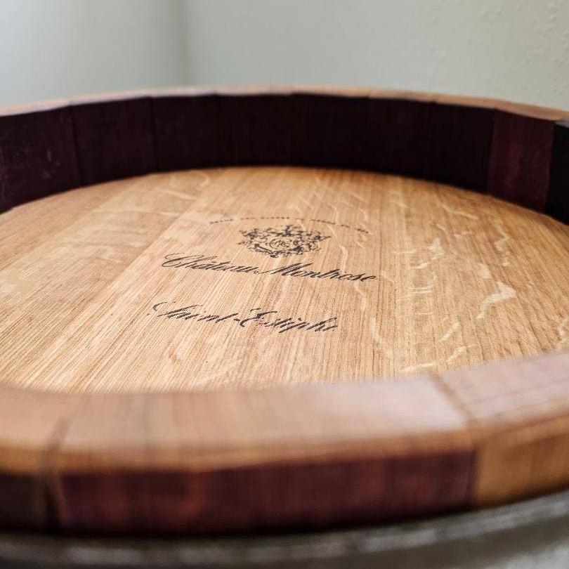 Small Wine Barrel Lazy Susan