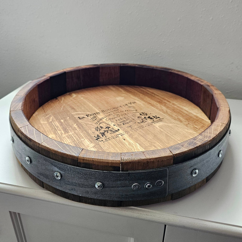 Small Wine Barrel Lazy Susan