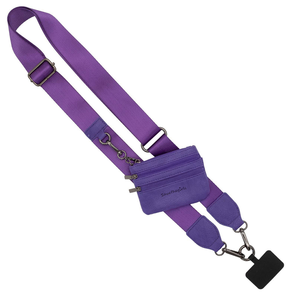 Clip & Go Crossbody Strap w/ Zippered Pouch