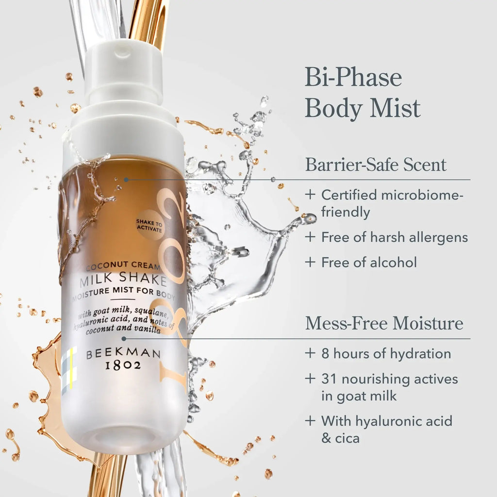 Coconut Cream Milk Shake Moisture Mist for Body 2oz