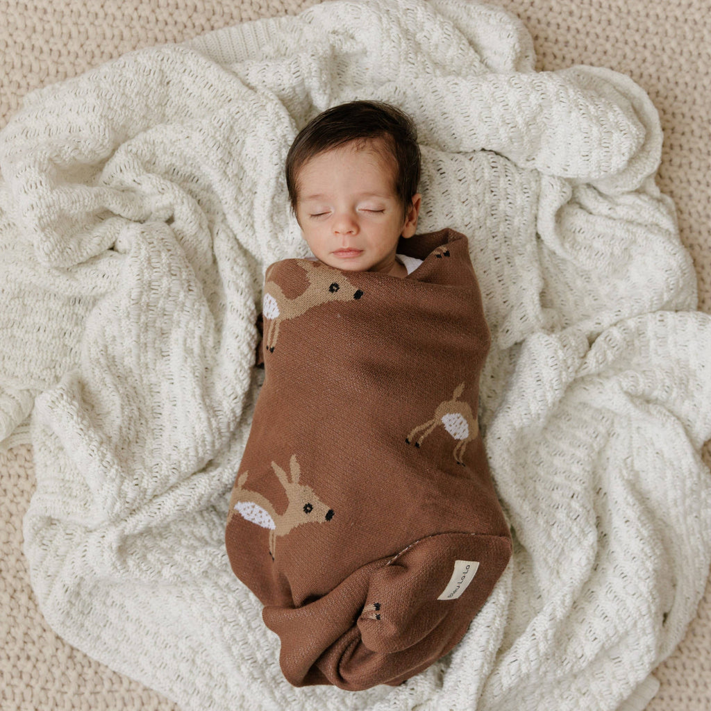 100% Luxury Cotton Swaddle Receiving Baby Blanket