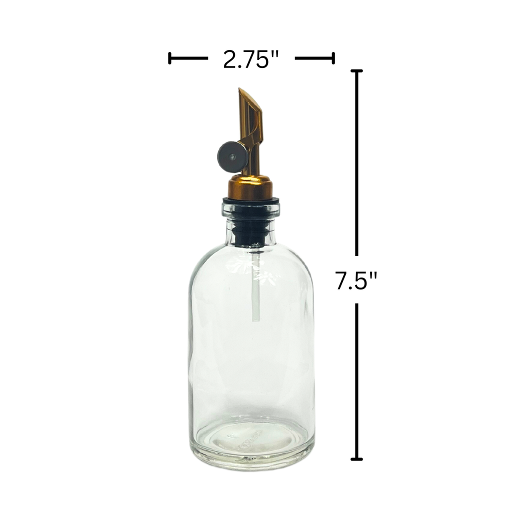 Clear Bottle with Weighted Pour Spout