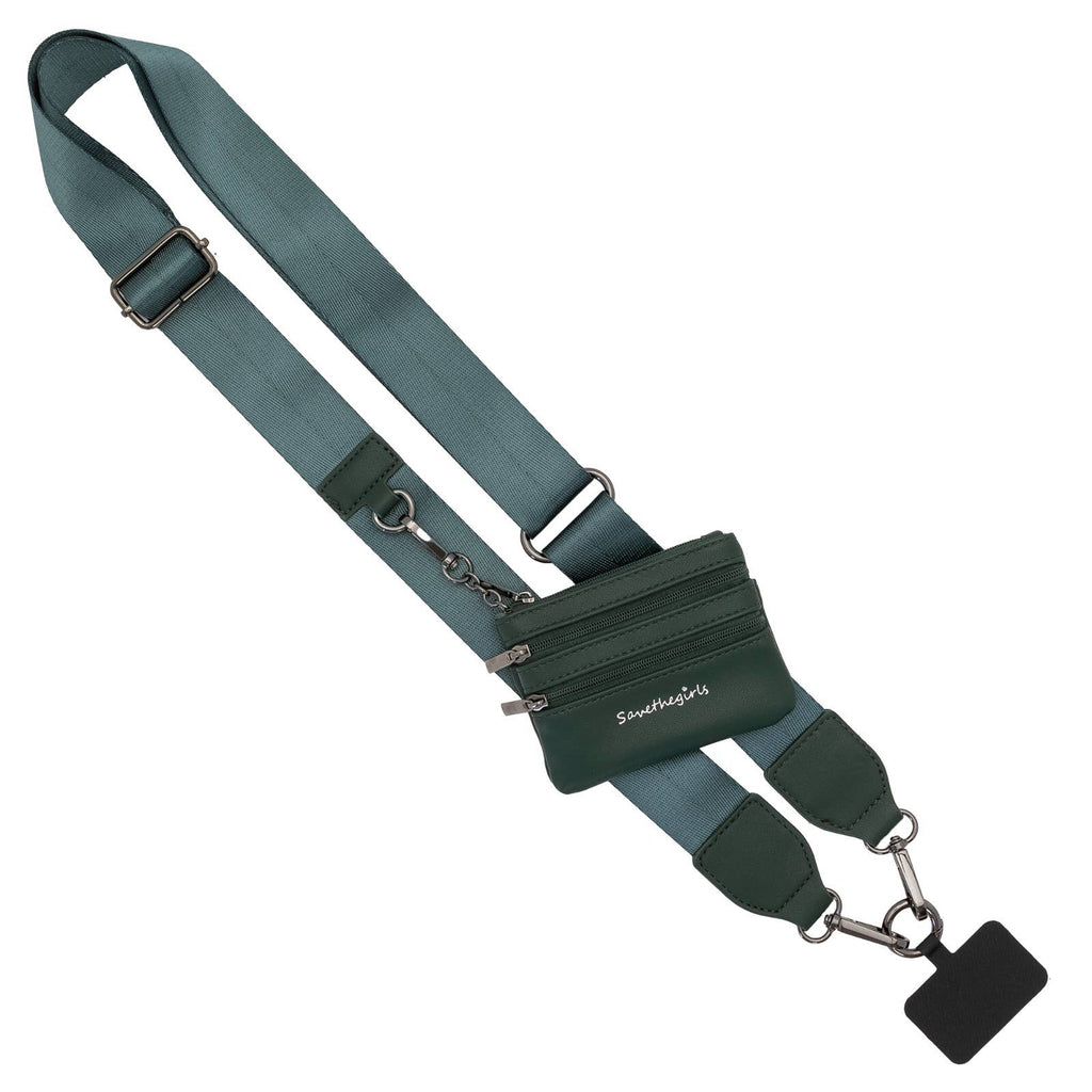 Clip & Go Crossbody Strap w/ Zippered Pouch