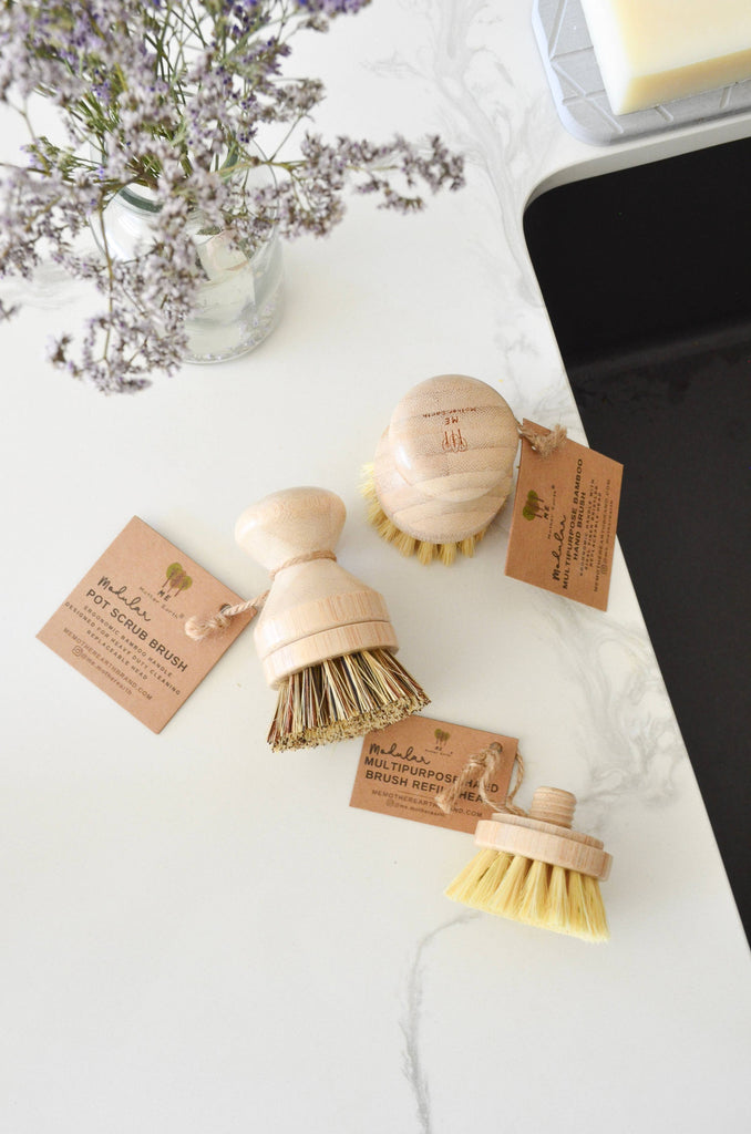 Bamboo Modular Cleaning Brush 3pk