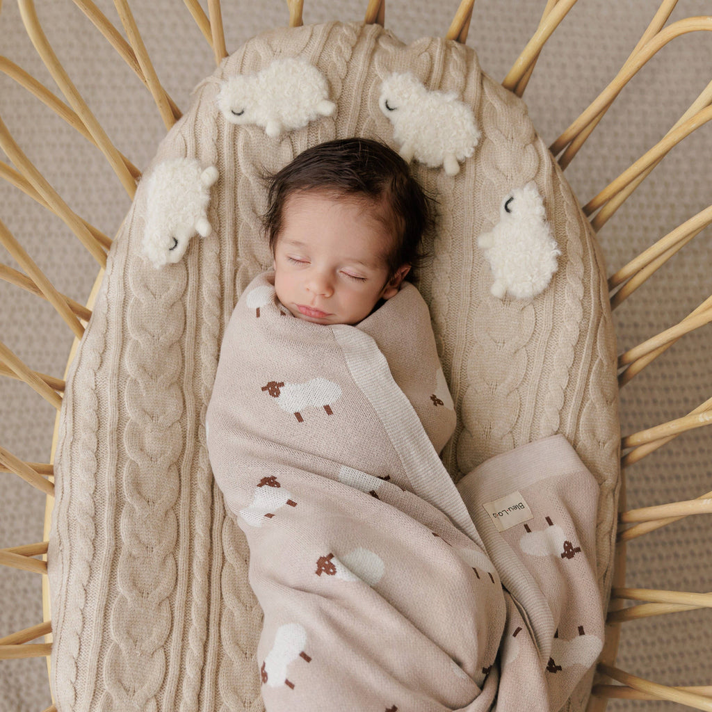 100% Luxury Cotton Swaddle Receiving Baby Blanket
