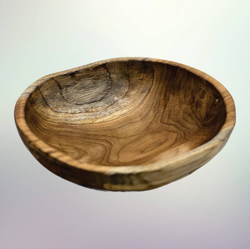 Medium Live Edge Salvaged Teak Bowl