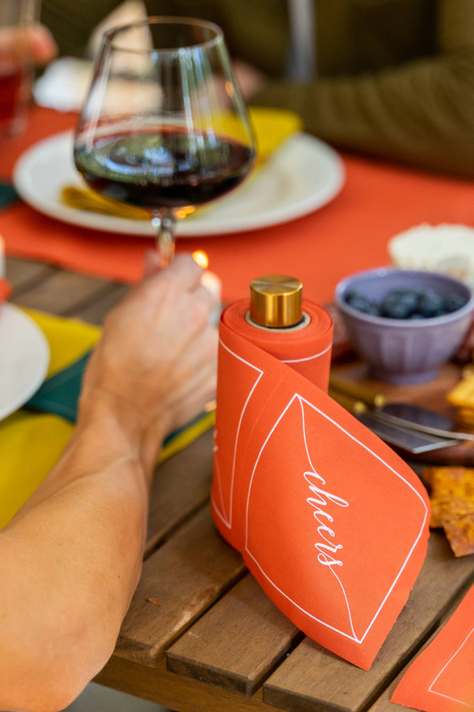 Gold Cocktail Napkin Stand