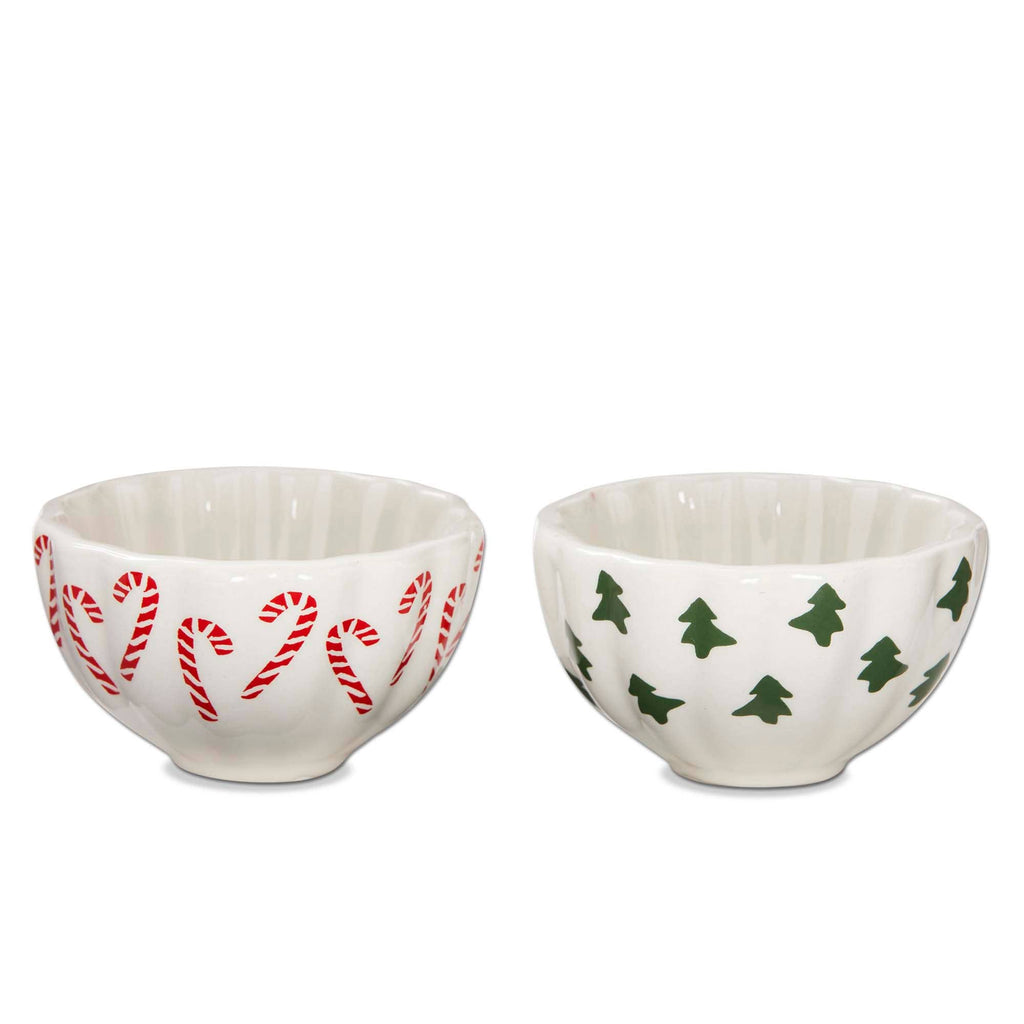 Holiday Small Ceramic Dipping Bowls