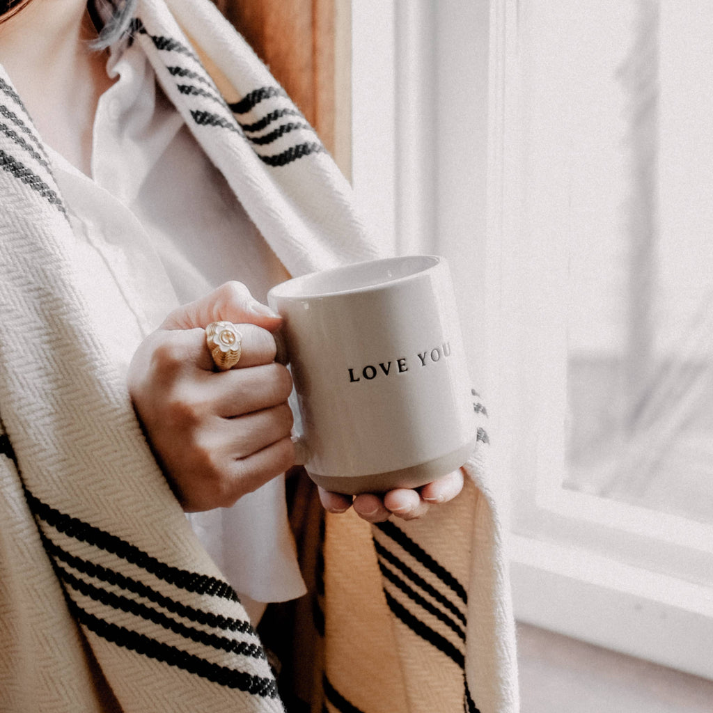 Love You Stoneware Coffee Mug