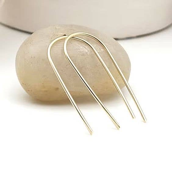 Open Hoop Threader Earrings - 14k Gold Filled