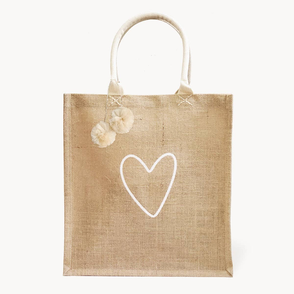 Handmade Burlap Jute Canvas Tote