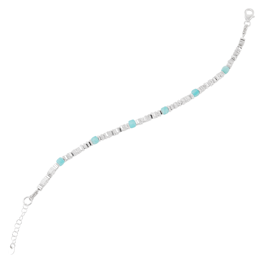 Silver Mixed Stones Bracelet