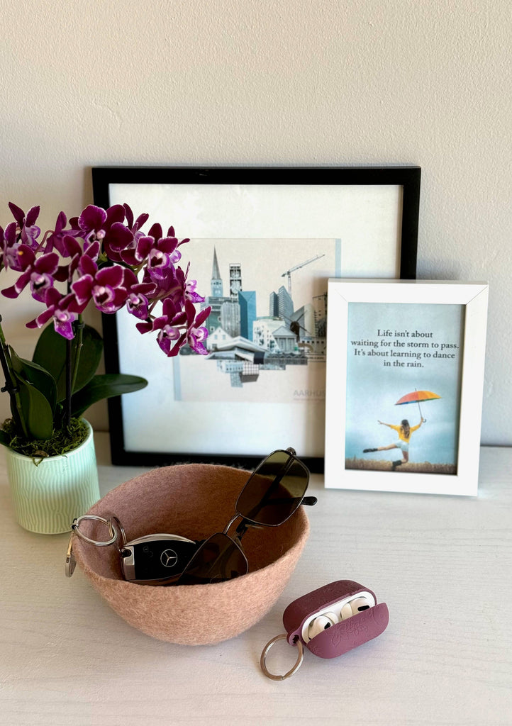 Small Handmade Felt Bowl