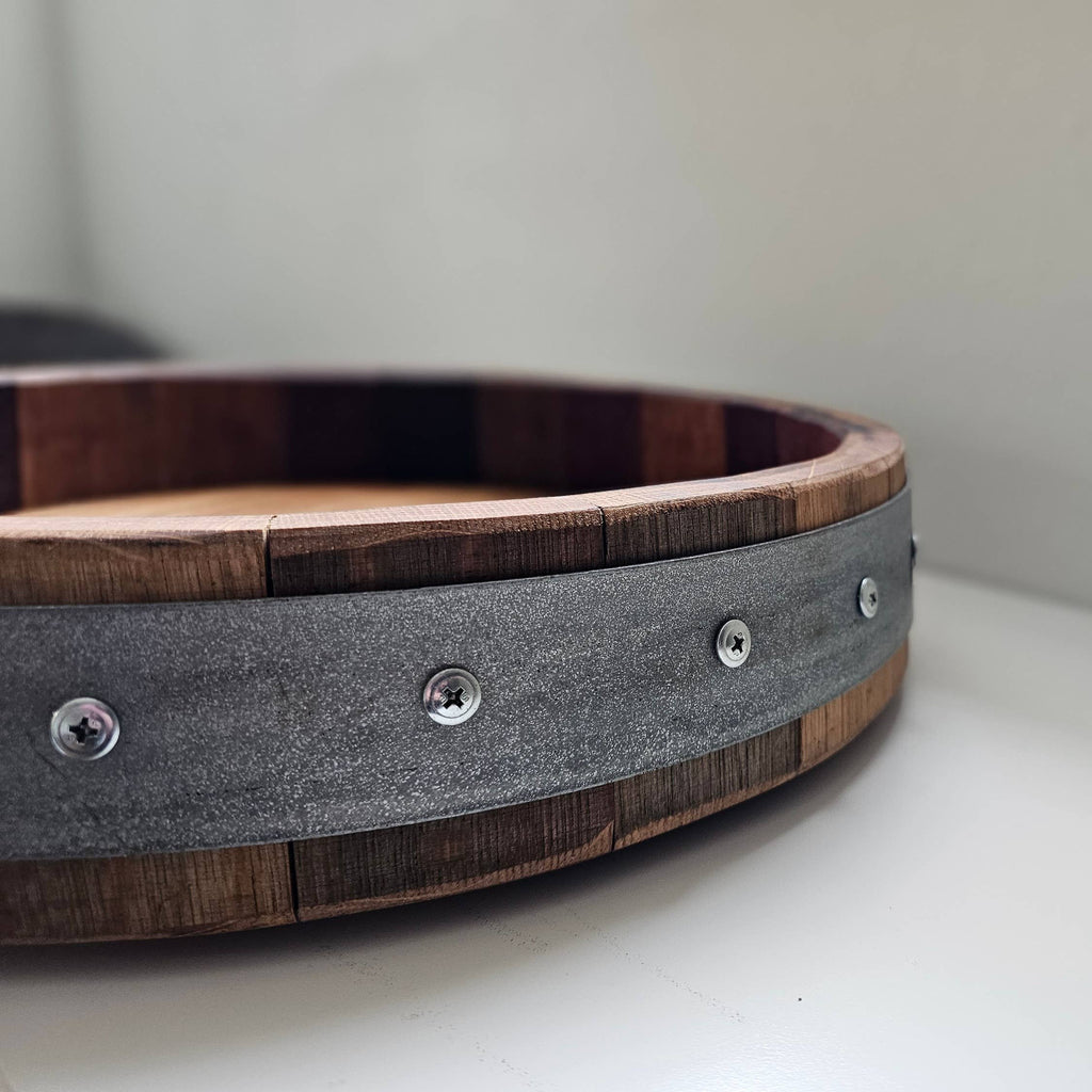 Small Wine Barrel Lazy Susan