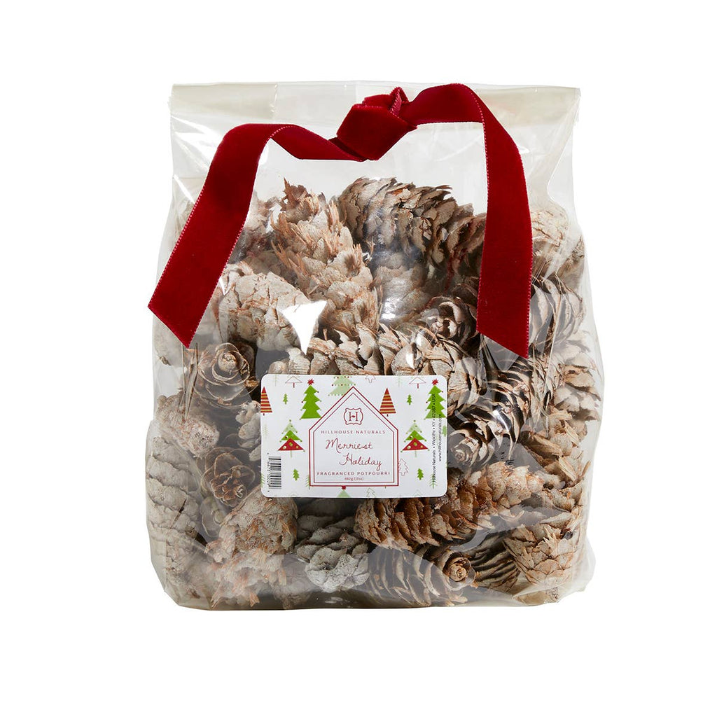 Merriest Holiday Potpourri White Cones 17oz. Ctn.8