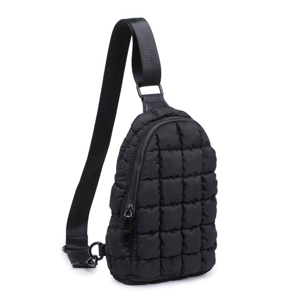 Rejuvenate - Quilted Puffer Nylon Sling Backpack