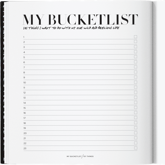 My Bucket List Journal
