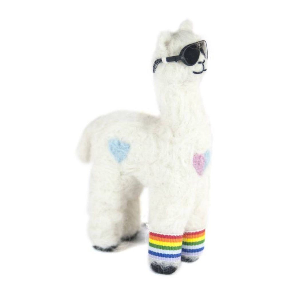 Cool Cria Huacaya - Artisan Hand-Felted Alpaca Sculpture