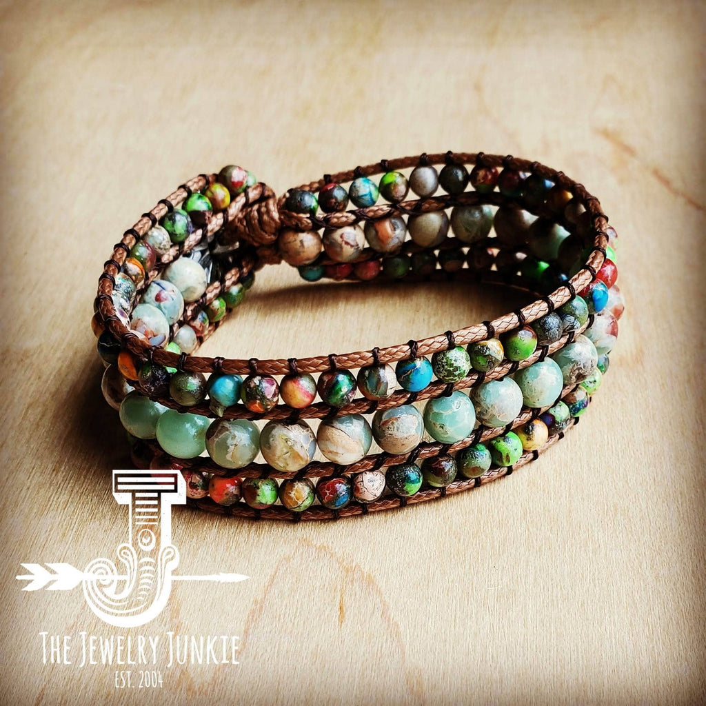 Impression Jasper Woven Bracelet