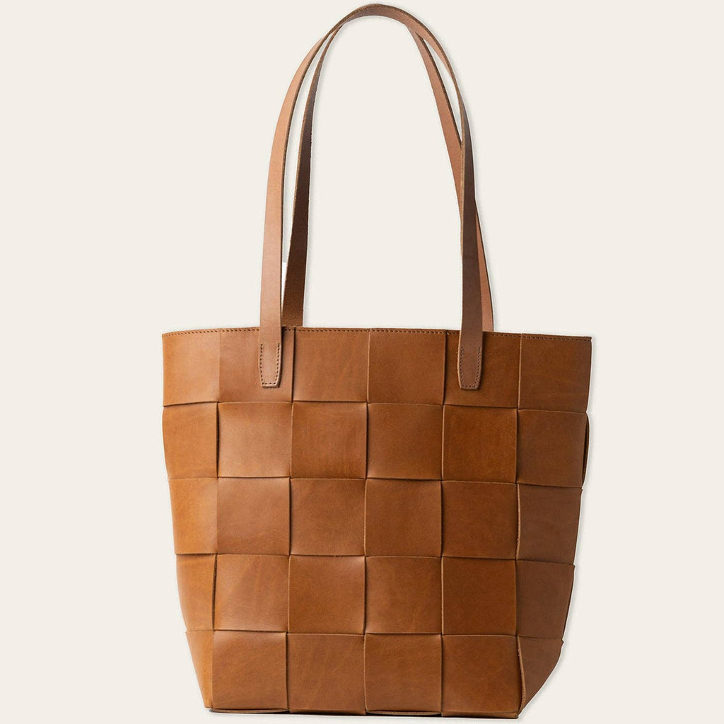 Woven Leather Tote