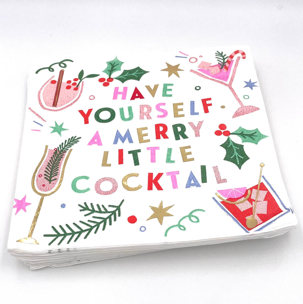Christmas Napkins | Merry Little Cocktail