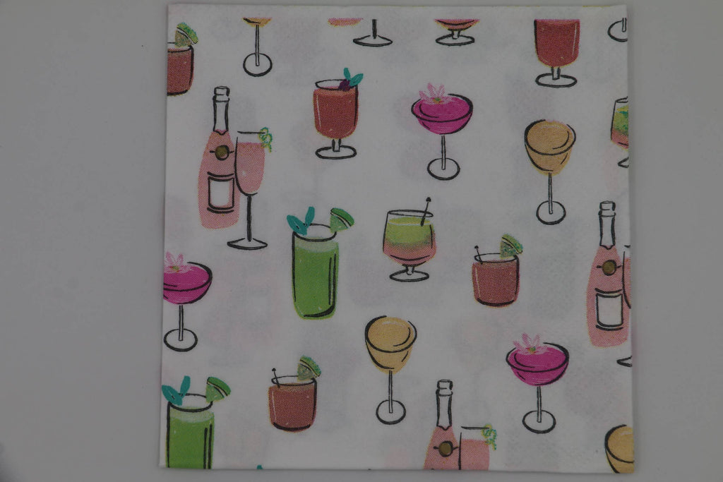 Funny Cocktail Napkins | Great Minds Drink Alike