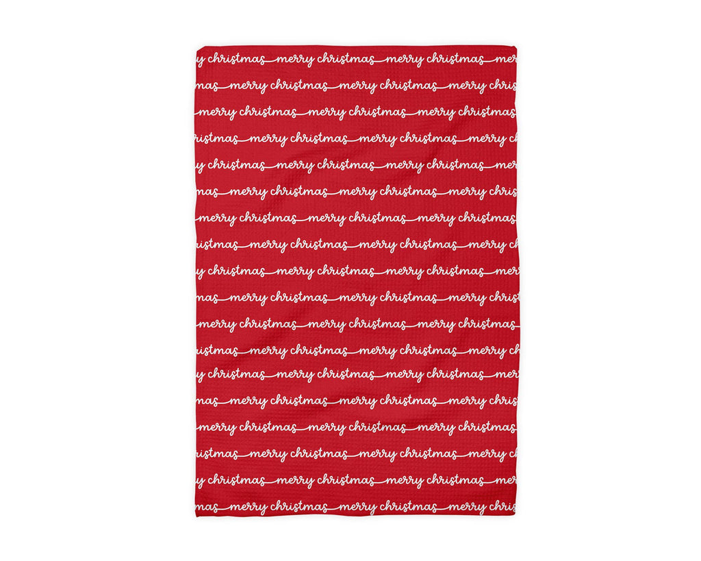 Merry Christmas Whimsical Kitchen Towel