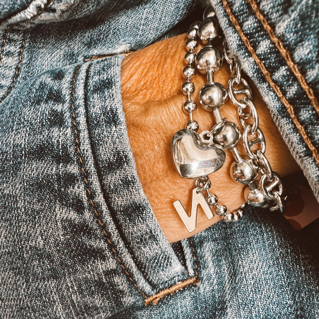 Initial Charm Bracelet