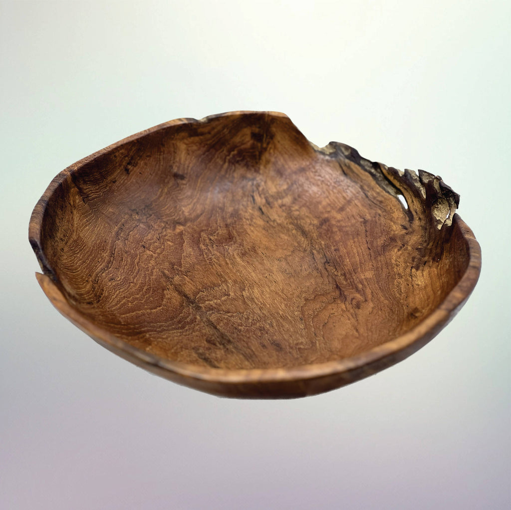 Medium Live Edge Salvaged Teak Bowl