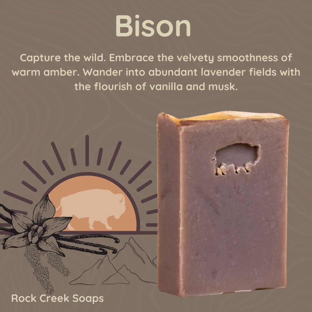 Bison Bar Soap | Amber Vanilla & Lavender