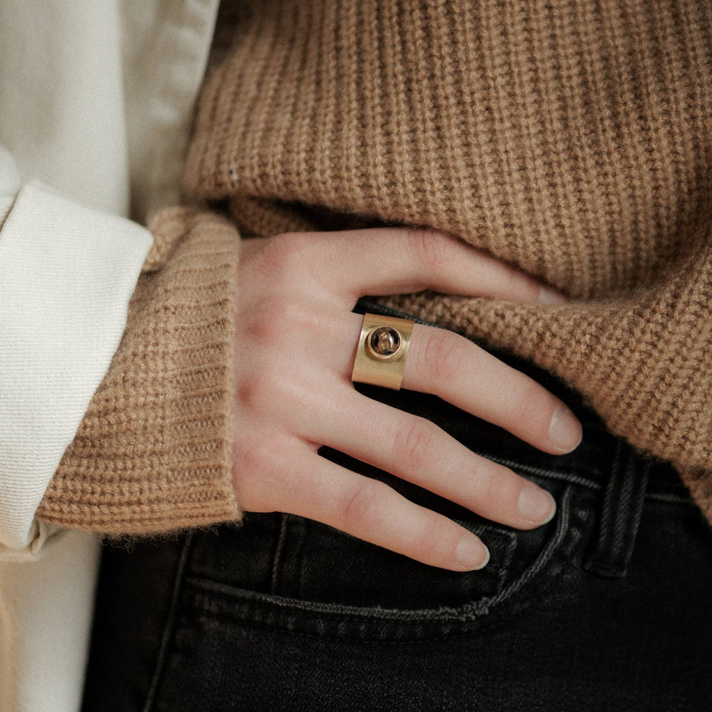 Nile Ring // Copper Obsidian