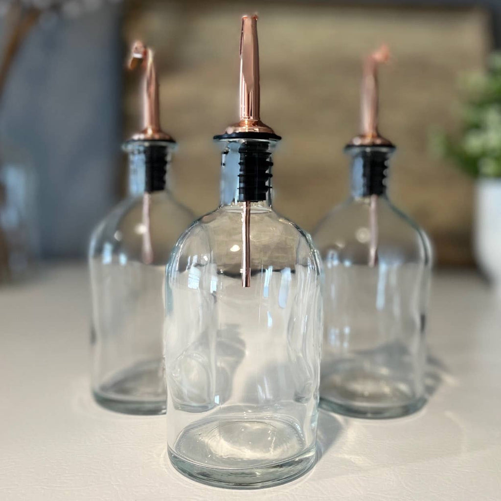 Clear Bottle with Weighted Pour Spout