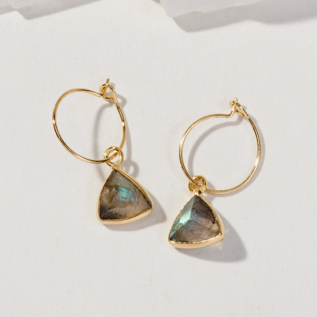 Bermuda Triangle Mini Hoop Earrings
