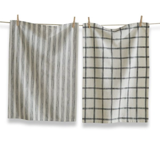Checker and Stripe Kitchen Towel