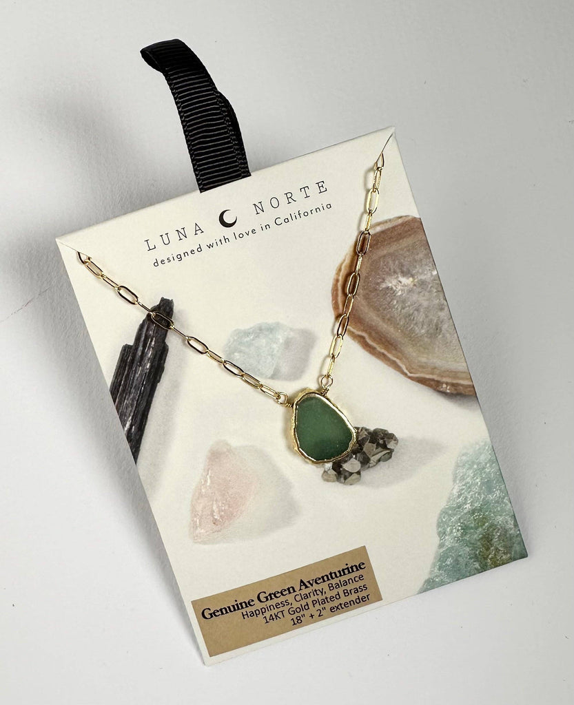 Elemental Force Necklace - Green Aventurine