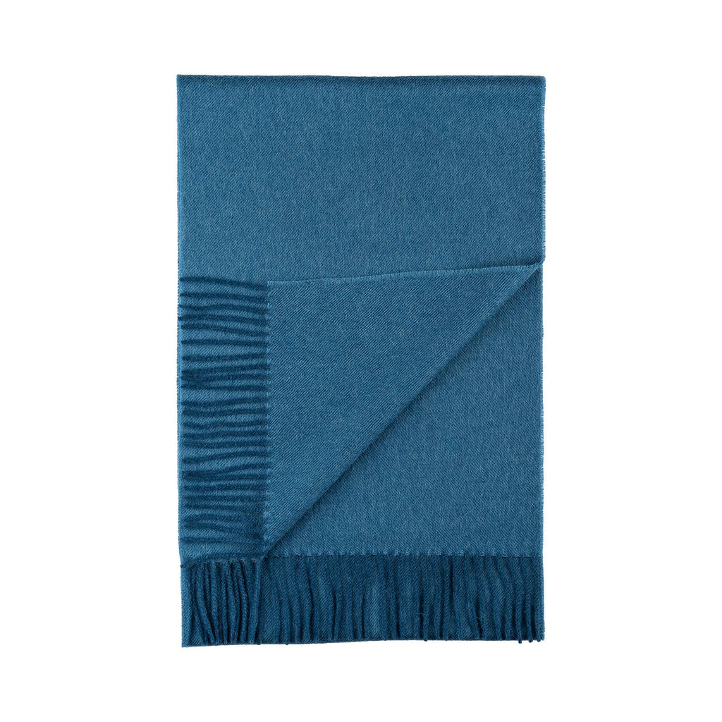 100% Baby Alpaca Scarf - Blue Jean