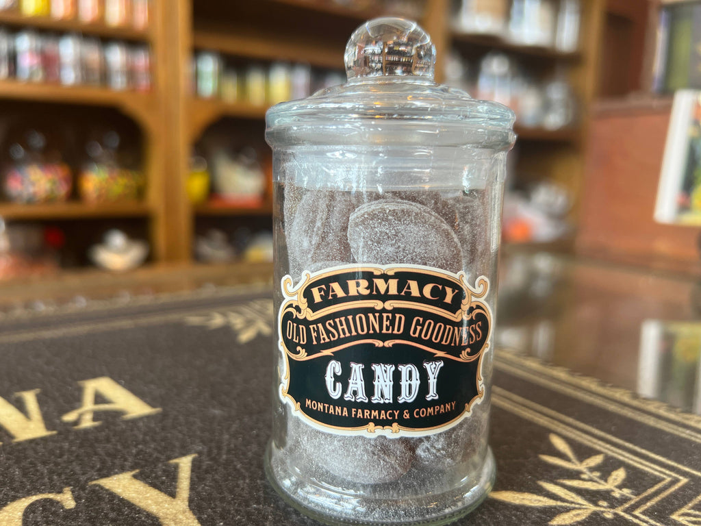Apothecary Jar Old Fashioned Root Beer Hard Candy jar