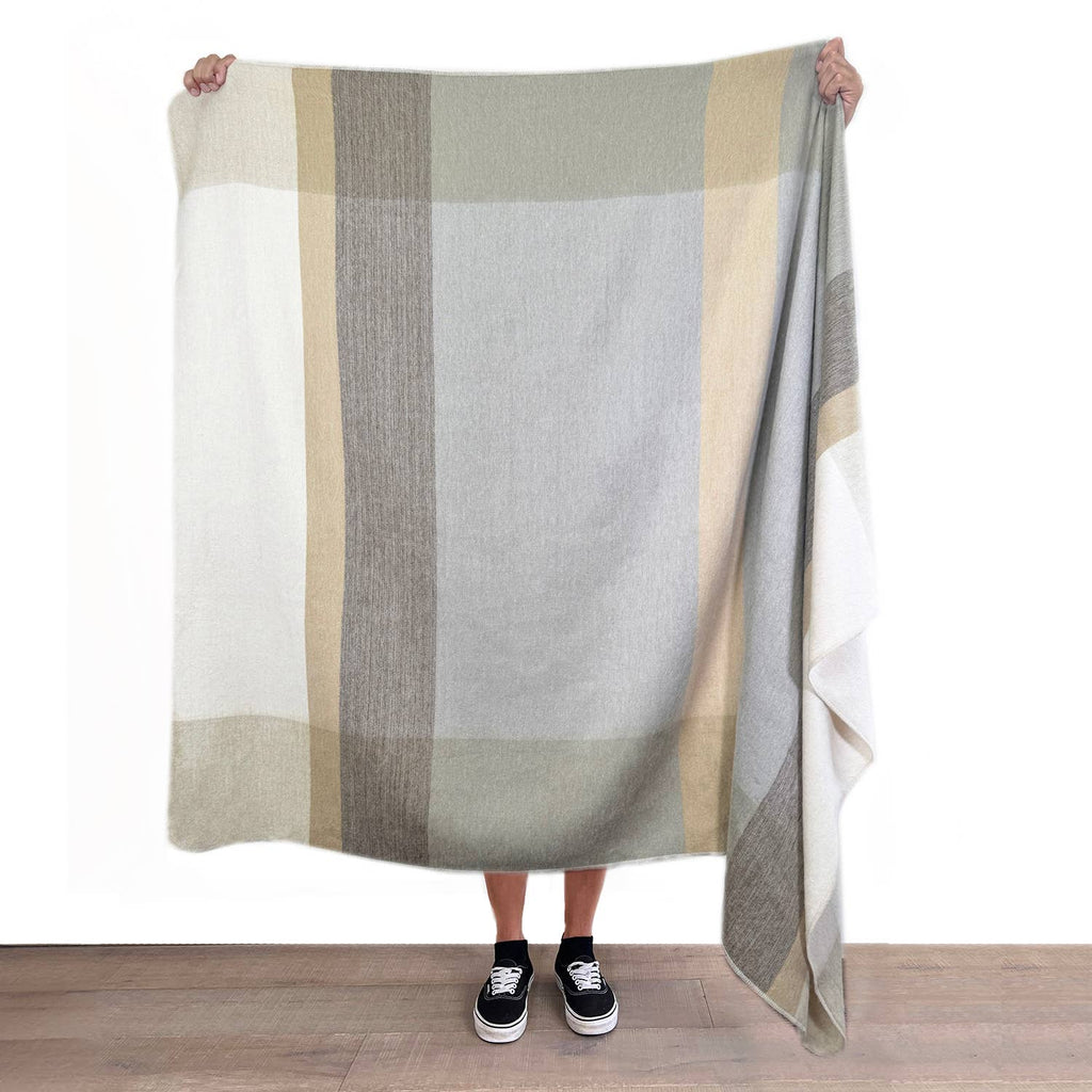 NEW! Alpaca Throw Blanket - Salt Flat
