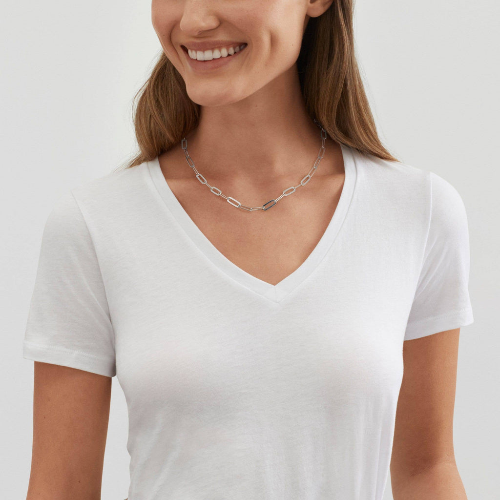 Sterling Silver Link Chain Necklace