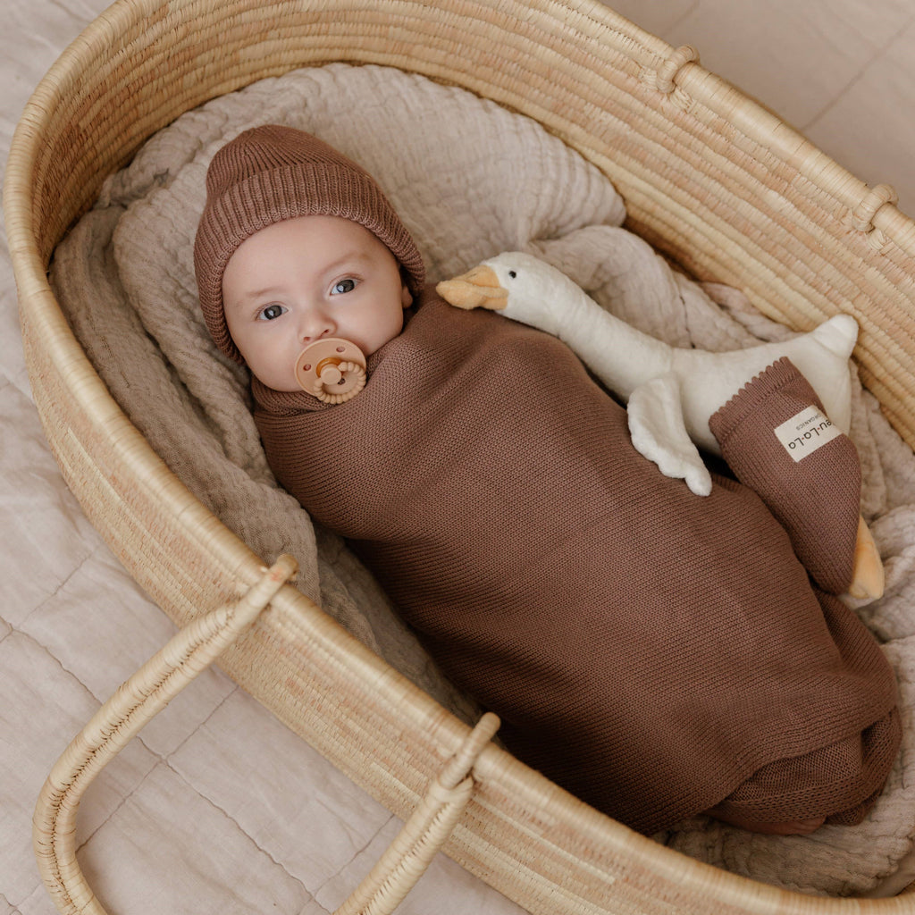 100% Organic Cotton Baby Swaddle Blanket