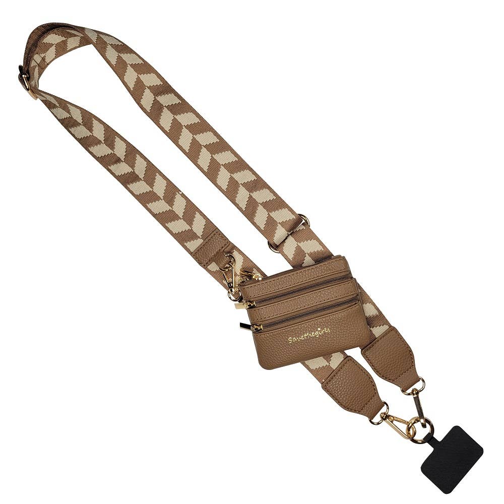 Clip & Go Crossbody Strap w/ Zippered Pouch