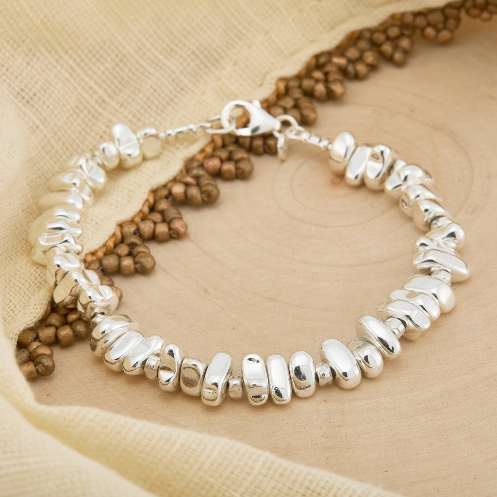Silver Hematite Bracelet