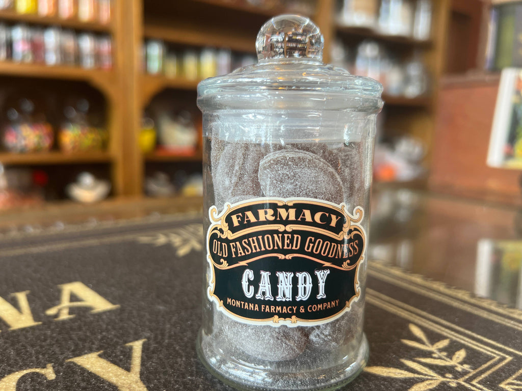 Apothecary Jar Old Fashioned Root Beer Hard Candy jar