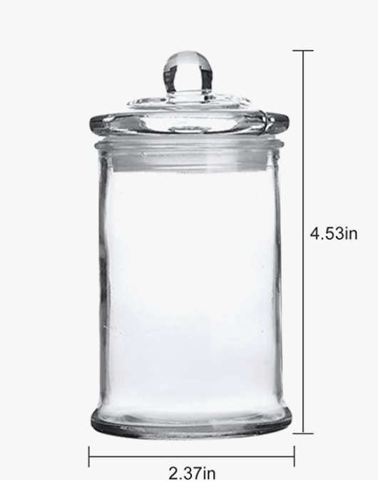 Old Fashioned Apothecary jar/ Vintage Huckleberry Candy