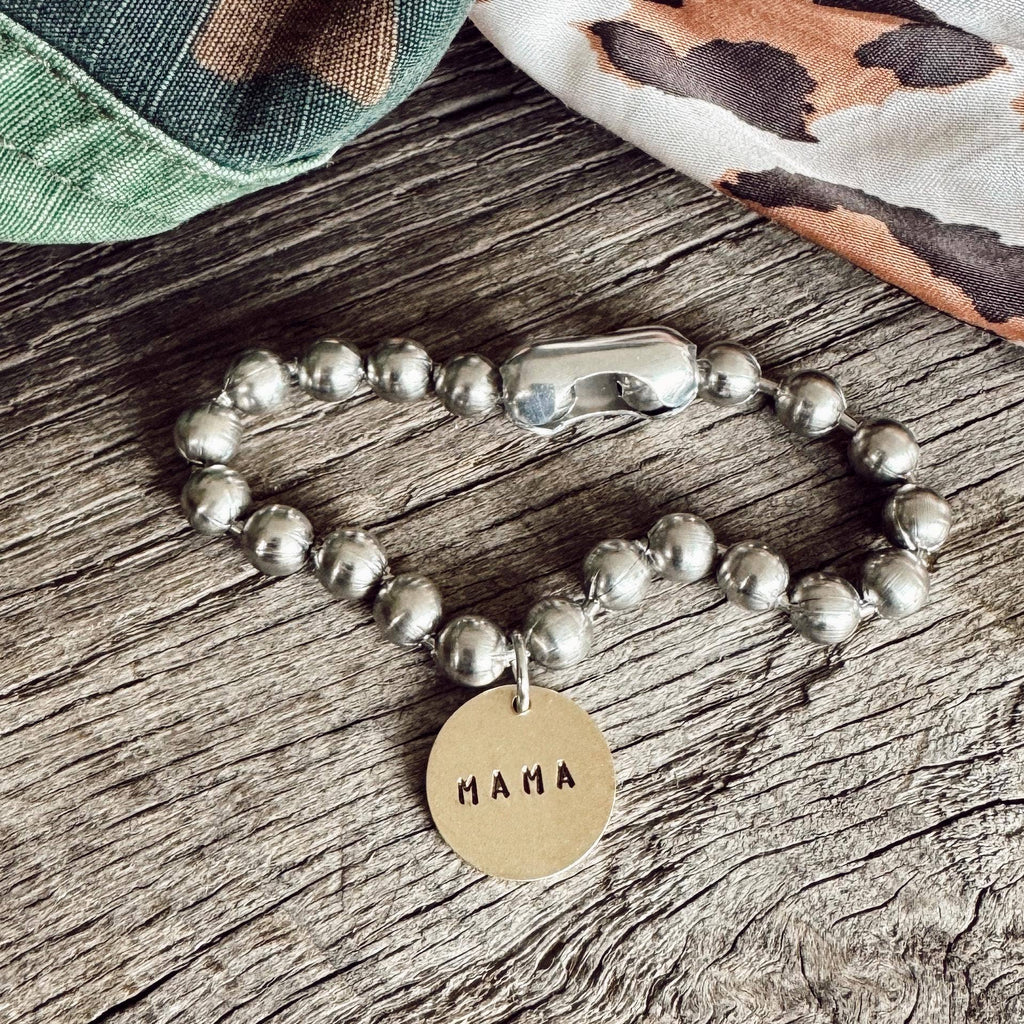 Personalized Stainless Steel & Brass Coin Tag Bracelets