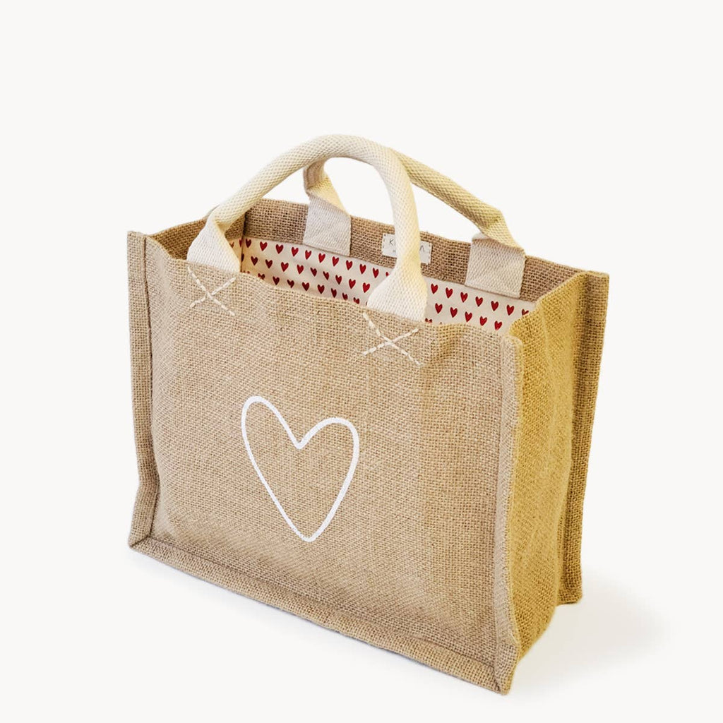 Handmade Burlap Jute Canvas Tote