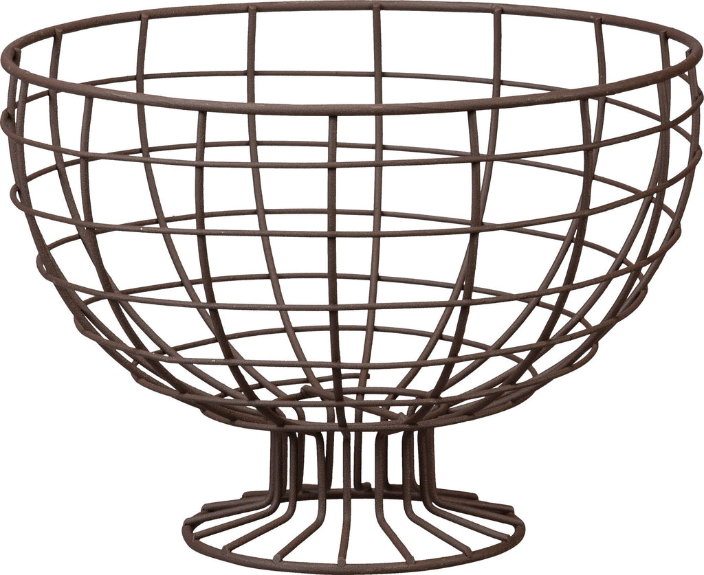 Round Pedestal Wire Basket