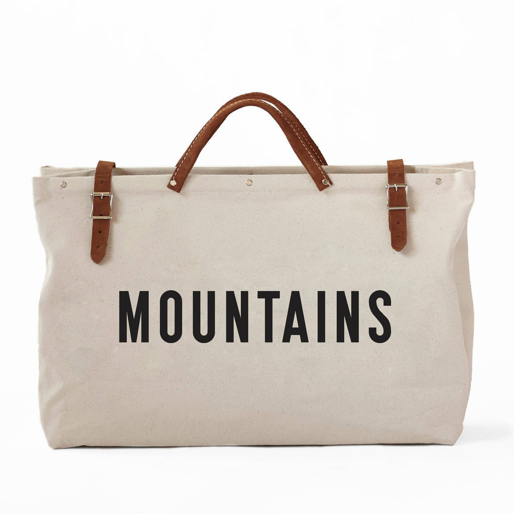 MOUNTAINS Canvas Utility Bag